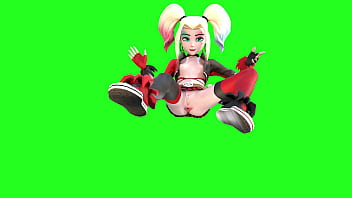 Cockbox3d - update #6 - Harley Gwen Quinn Tennyson massive anal gape secretary min skirt 3D ahegao breast growth