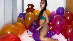 Sexy Camylle Mass Pops By Sit To Pop Belbal 14 Inch Wearing A Green Bikini