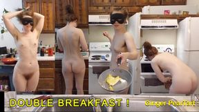 DP for Breakfast &mdash;  babe! Naked kitchen romp: Episode 92