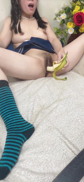 amazing real banana fucking hana pussy so sweet video   Clip 1