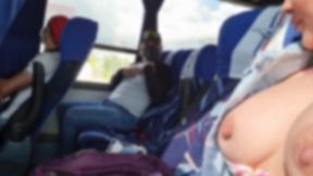 Martina's big tit slut straddles the bus to her first ever squirting orgasm