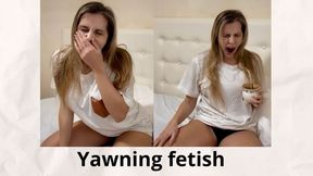 Yawning on a rainy day