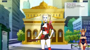 Funny Harley Quinn Trains Big-Ass Blonde for Batman’s Pleasure in Anime Action