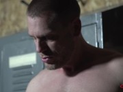 Tall Tattooed Hunk Seduces Gay Trainer For Locker Room Anal