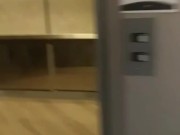 Caught jerking off on elevator