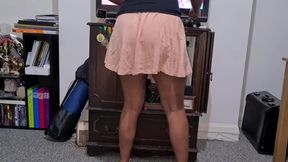 SHE KNEW I WAS WATCHING, She Wasn't Wearing any Panties - UPSKIRT Tease POV