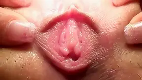 Tight and wet Japanese pussy being shown off close up