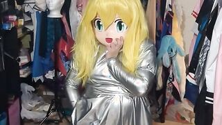 Kigurumi Layered Breathplay Costume Play Shining Platinum Sundress vinyl