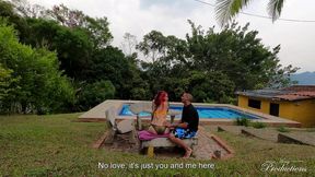 anniversary vacation fantasy: hot wife ammy rouse seduces her husband into a dirty session