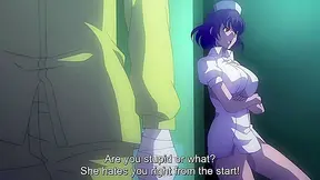 Busty Nurse Collects Semen with Seductive Foot Play in Hentai Clinic