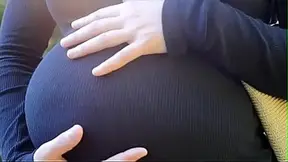 Pregnant MILF seduces young stud for iPhone sale