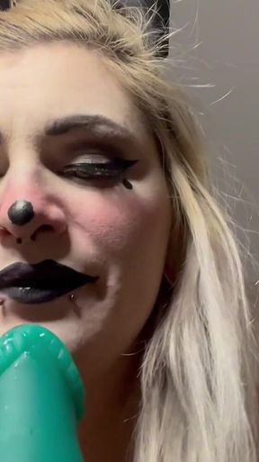 Clown Girl Gives You a Sloppy Vaping Blow Job