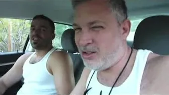 Jock Begs for Bareback Fuck in Steamy Car Backseat