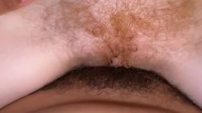 Romantic Lesbian Tribbing and Hairy Pussy POV