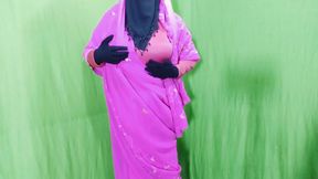 Indian beautiful hijabi muslim couple thirsty for fuck