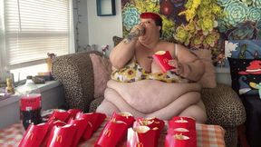 SSBBW’s Gluttonous 20 Lg Fries Pigoutw Challenge HD