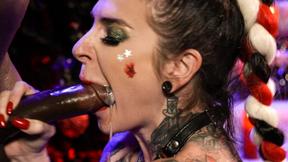 ”Joanna squels with delight with Rob's meat”