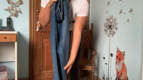 do you prefer jeans or leather pants for my ass? which of the two suits me better?!