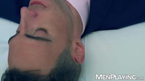 Dr Mike De Marko rips Kayden Gray pants to devour his monster cock