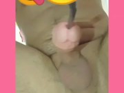 14 Inch Vibrating Urethral Sound Into My Throbbing Cock...Mmmmm