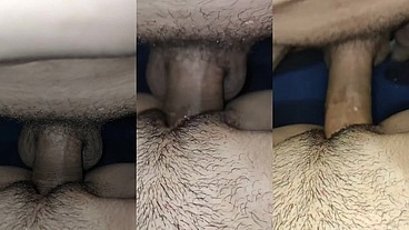 Socando bem devagarinho nessa bucetinha gostosa