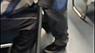 Big-Cock Daddies' Blowjob in Metro: Spy Video