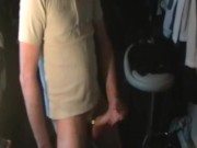 sexy ass & big cock edging in sneakers