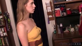 Sexy Blonde Cadence Lux Kissing Horny Slut Sin Sages Perfect Phat Booty!