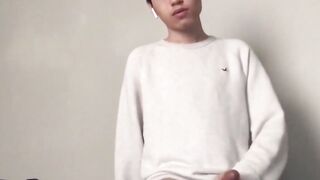 Sexy Young Latin Stud Strokes His Big Uncut Cock For A Hot Solo Jack Off