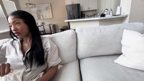 Sneaky boyfriend tears A Hole In My Yoga Pants Without Me Knowing