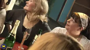 Mature women fuck and make love at the lesbian bar