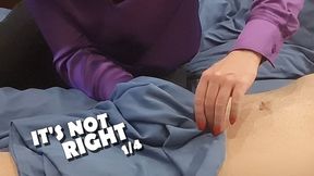 My stepmother punished me for jerking off. Blowjob, Sex, Finger in the urethra and strapon. Part 1..