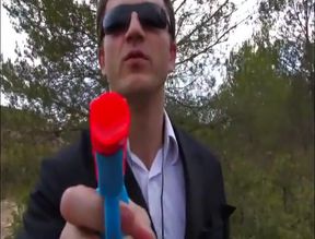 Two friends on picnic get their assholes drilled