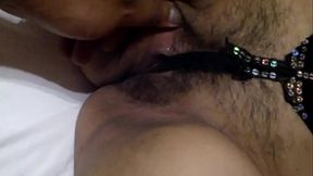 dedeando a mi madurita con tanga puesta