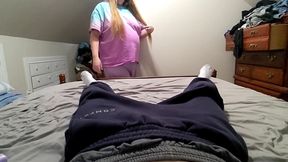 She Caught Me Getting Ready to Jerk off and Sucked Me Instead!