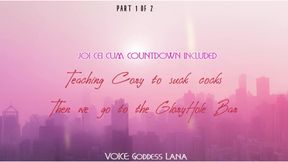 AUDIO ONLY - Teaching Cory how to suck cocks then off to the gloryhole we go part 1