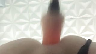 Bulgarian sissy fucked in the ass, with sex machine and dildo