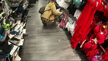 Tight Cameltoe Tease, Public Lingerie Shopping &amp_ Facial by the Train Tracks
