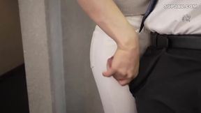 Japanese Femboy Kana Hiiragi Office Slut Sex in the Hallway