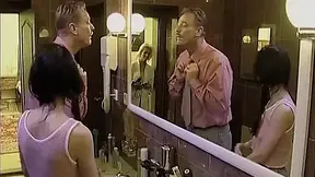 Steppapa bangs MILF and stepdaughters in wild threesome