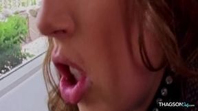 Horny MILF Stretched Wide by Thick Fingers in Sloppy Pussy Play