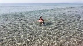 My Boyfriend Allowed Me to Touch and Suck a Stranger's Dick Exhibitionist on a Nudist Beach
