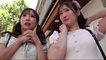 Squirting contest with cute Asian college girls in swimsuits