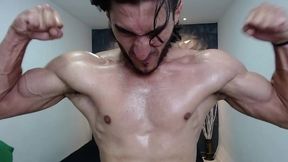 Naked Workout Flexing (veins)