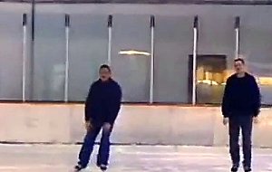 Figure skater mandy threesome on the ice