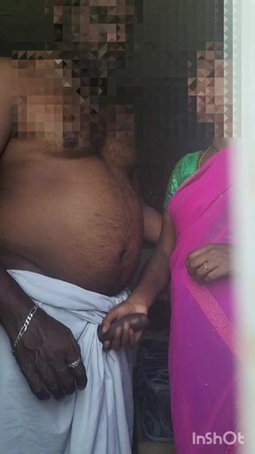 Tamil Half Saree Cuddling in Erotic