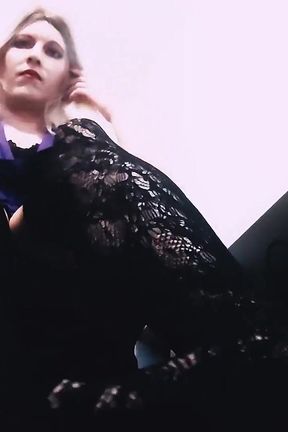 Sexy Secretary Teases You and Cums with a Vibrator