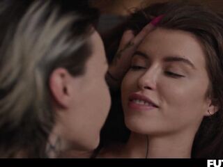 Tomboy Lesbian babes Futanari Sexfight - Wrestling Prison Tattoo Cuties Having Excited Pleasure with CUM Play