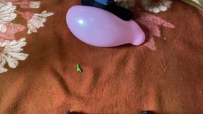 100kgs Bigbootylucy Stomps Balloons in High Heels! 2 Cameras with Slow Motion!