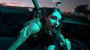 Fucking with a female driver in her own car - Public -Trailer